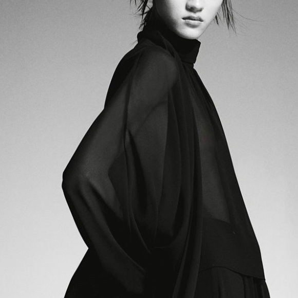 Hm a/w 2024 tie neck chiffon blouse - Picture 4 of 4